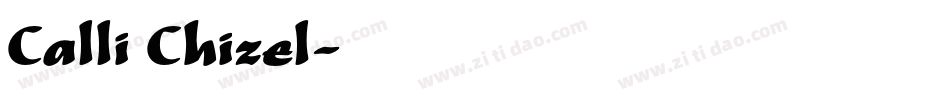 Calli Chizel字体转换